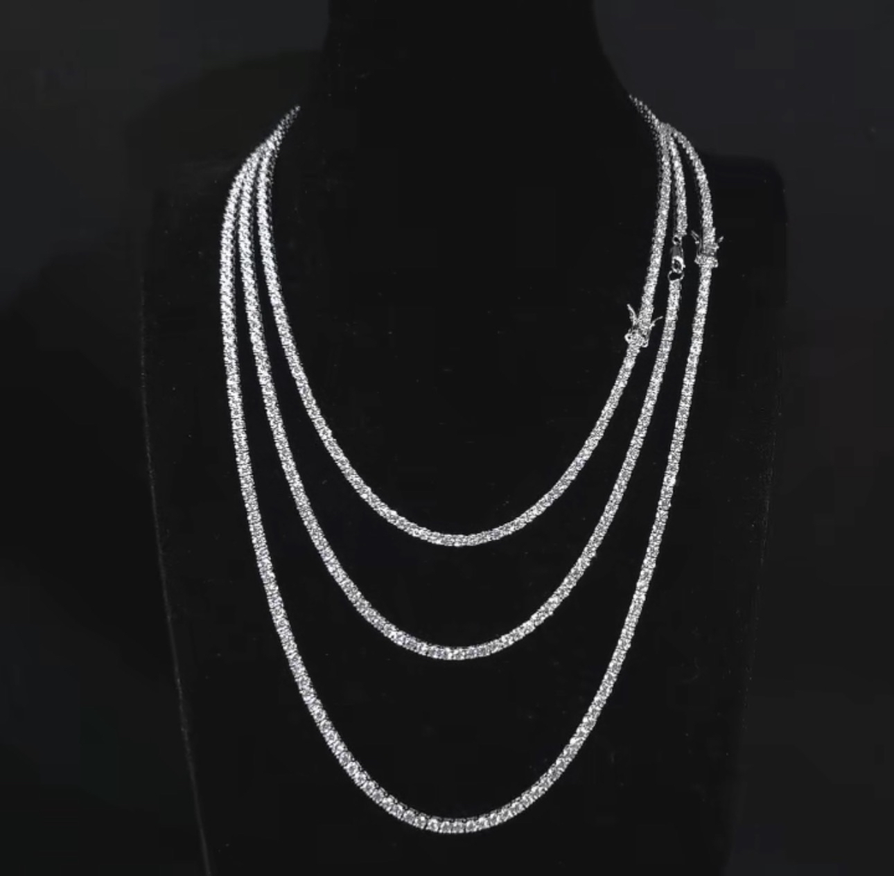 Moissanite tennis chain
