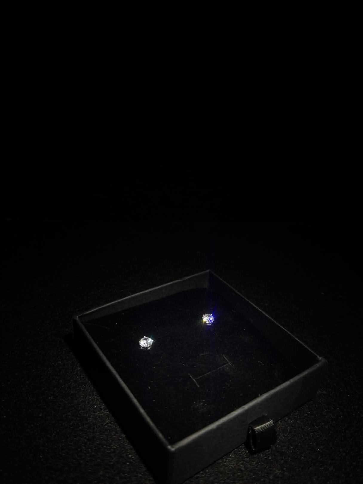 Moissanite stud earrings