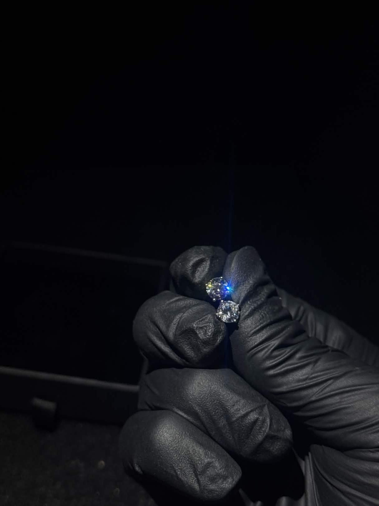 Moissanite stud earrings