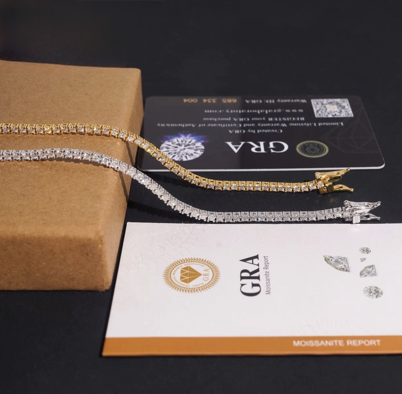 Moissanite tennis bracelet